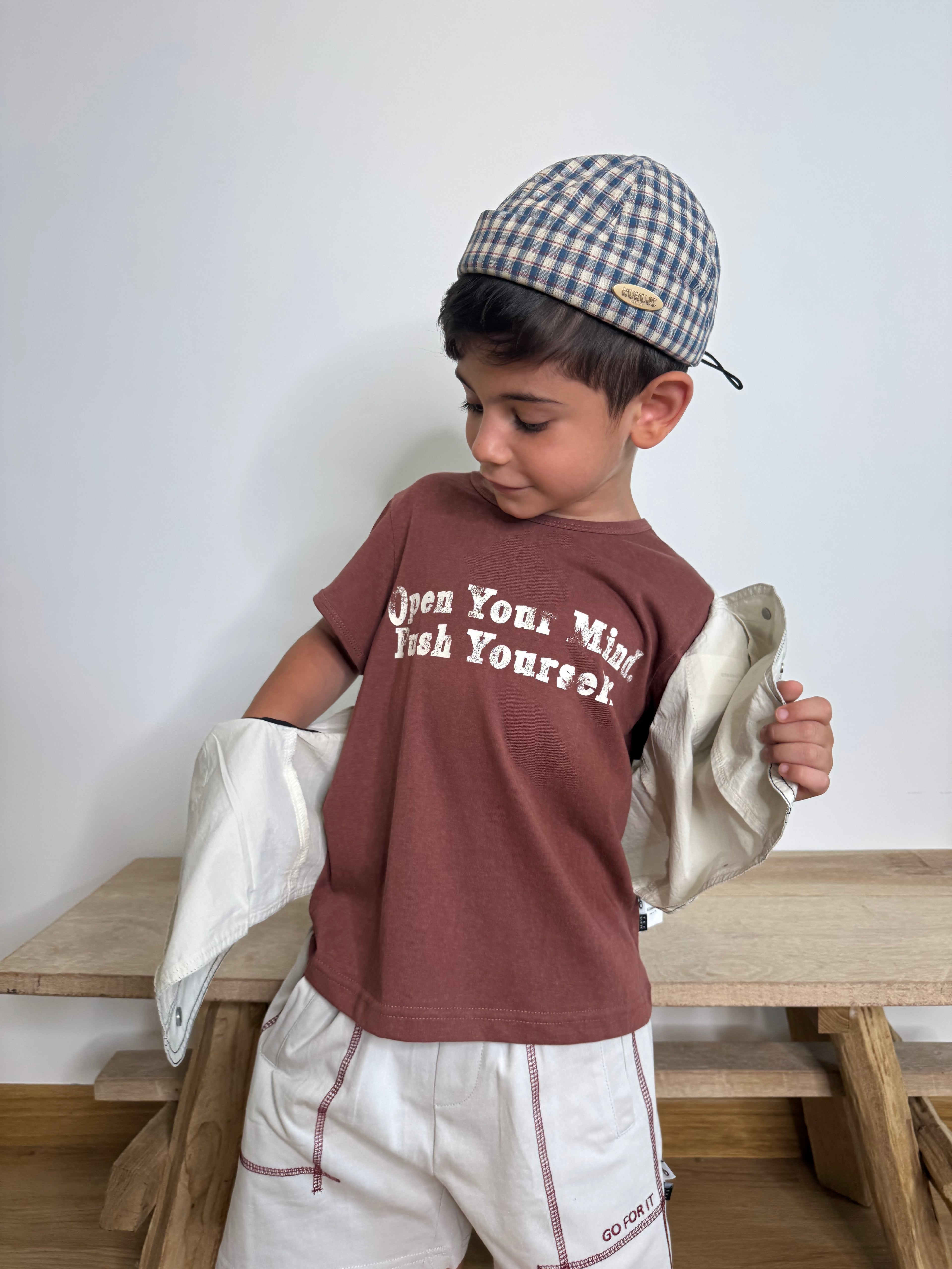 T-shirt Open Your Bordeaux