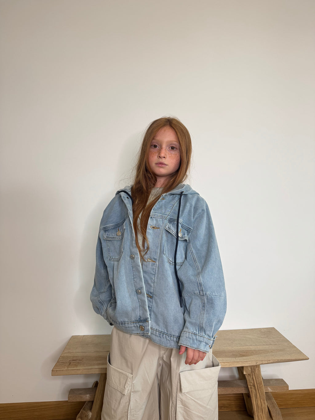 Giacca Denim Hooded
