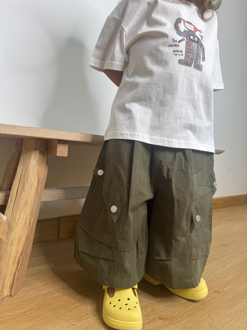 Pantalone cargo verde