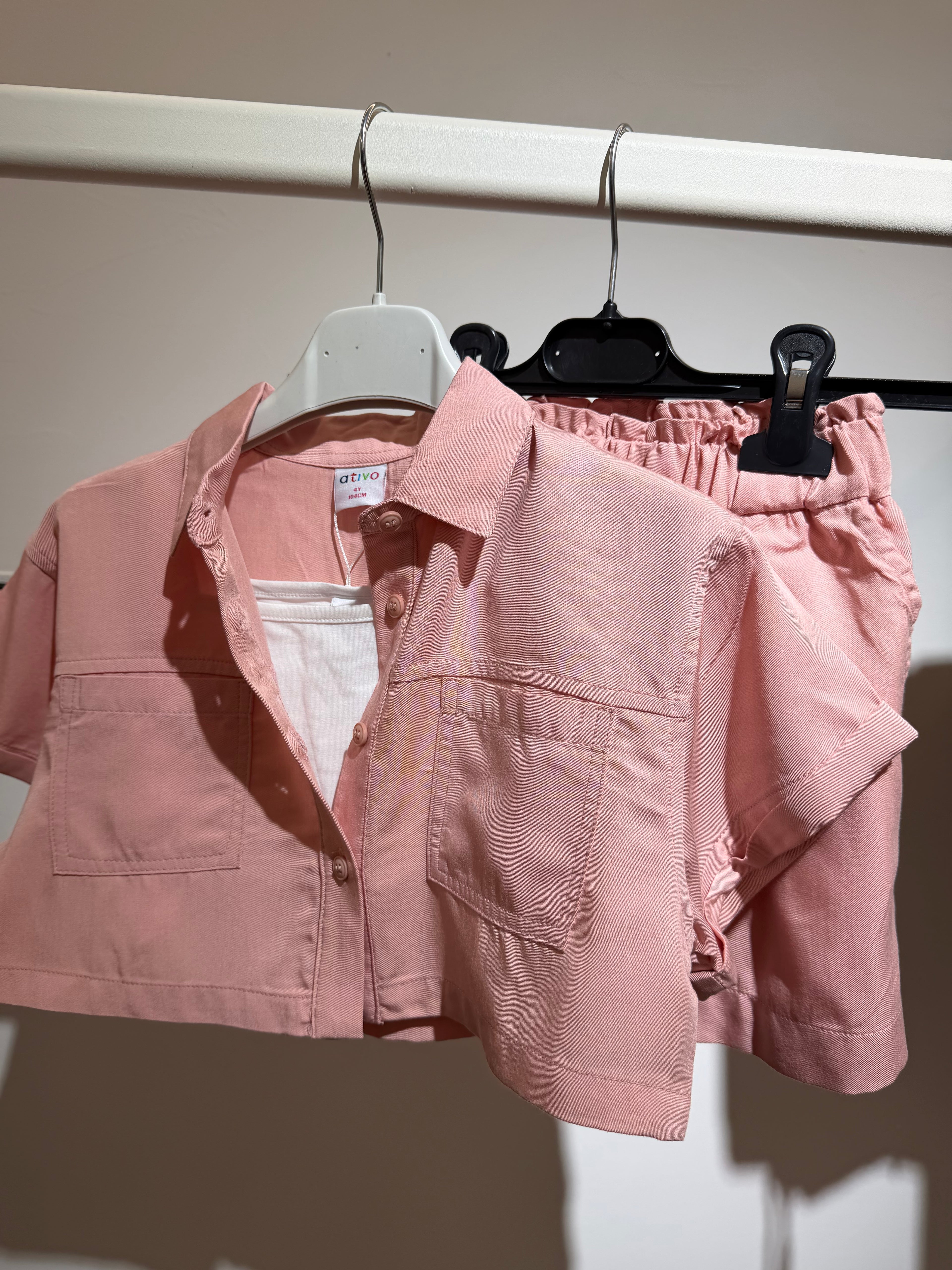 Coordinato celine 3pz rosa