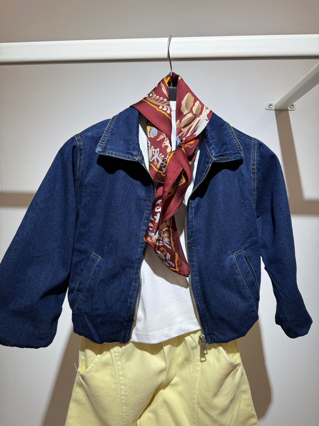 Bomber denim blu