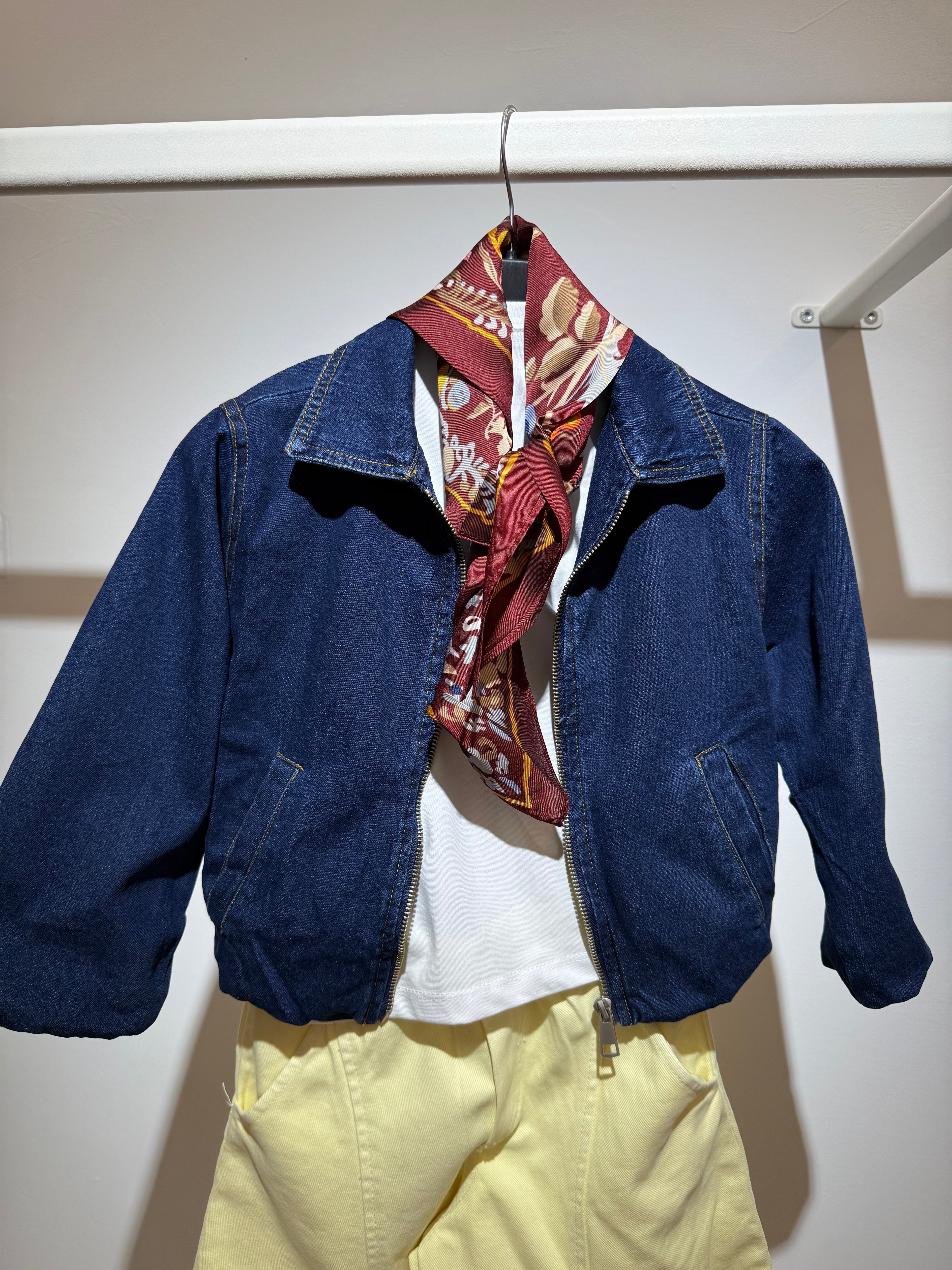 Bomber denim blu