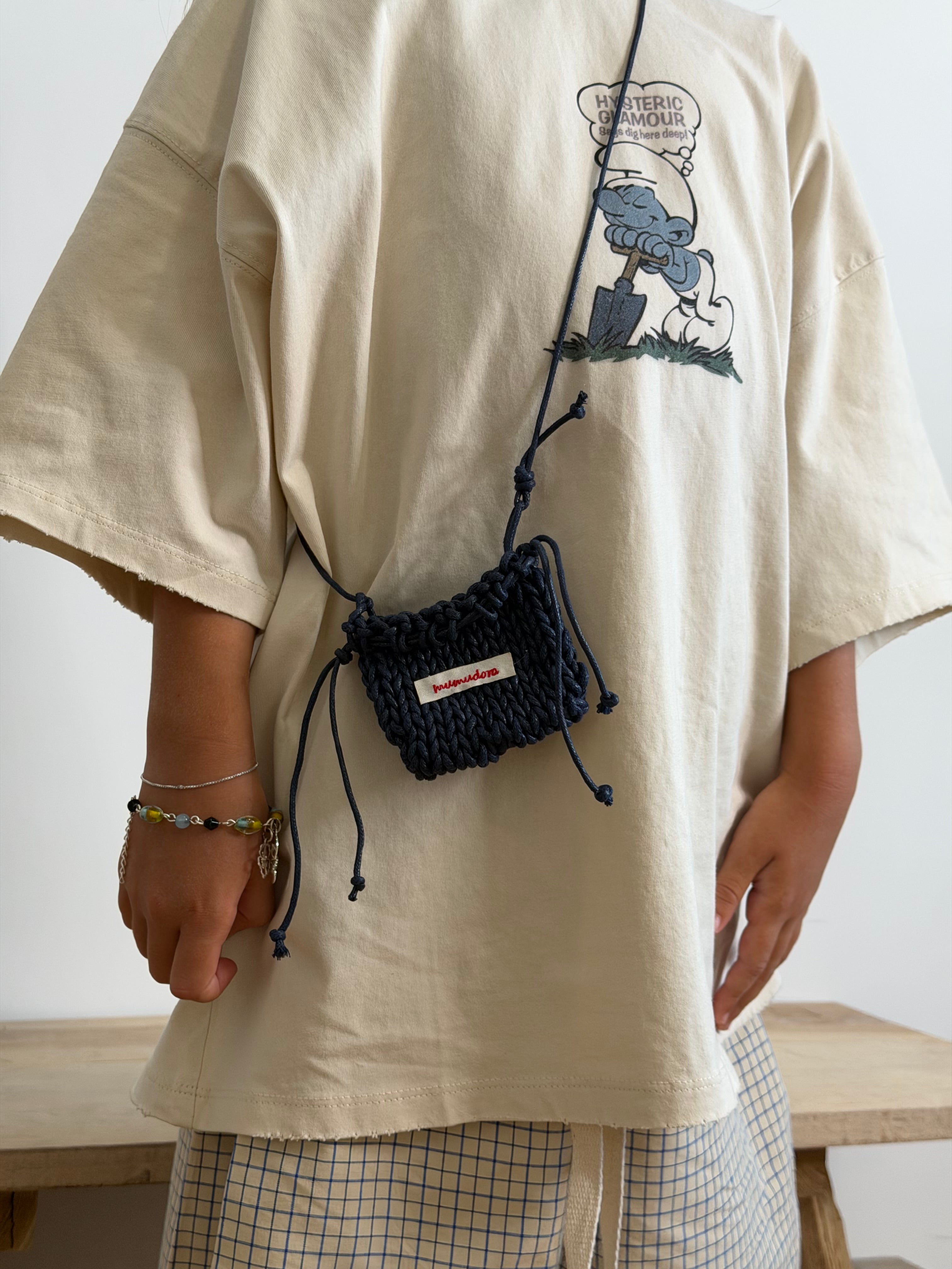 T-shirt puffi panna