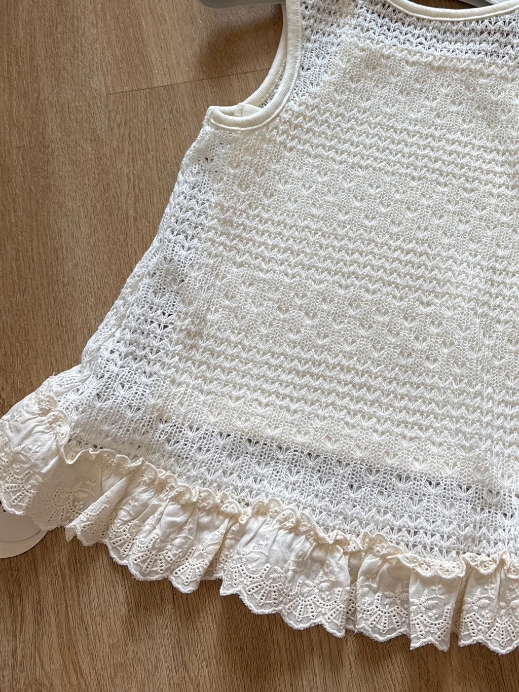 Canotta Crochet Ruffle