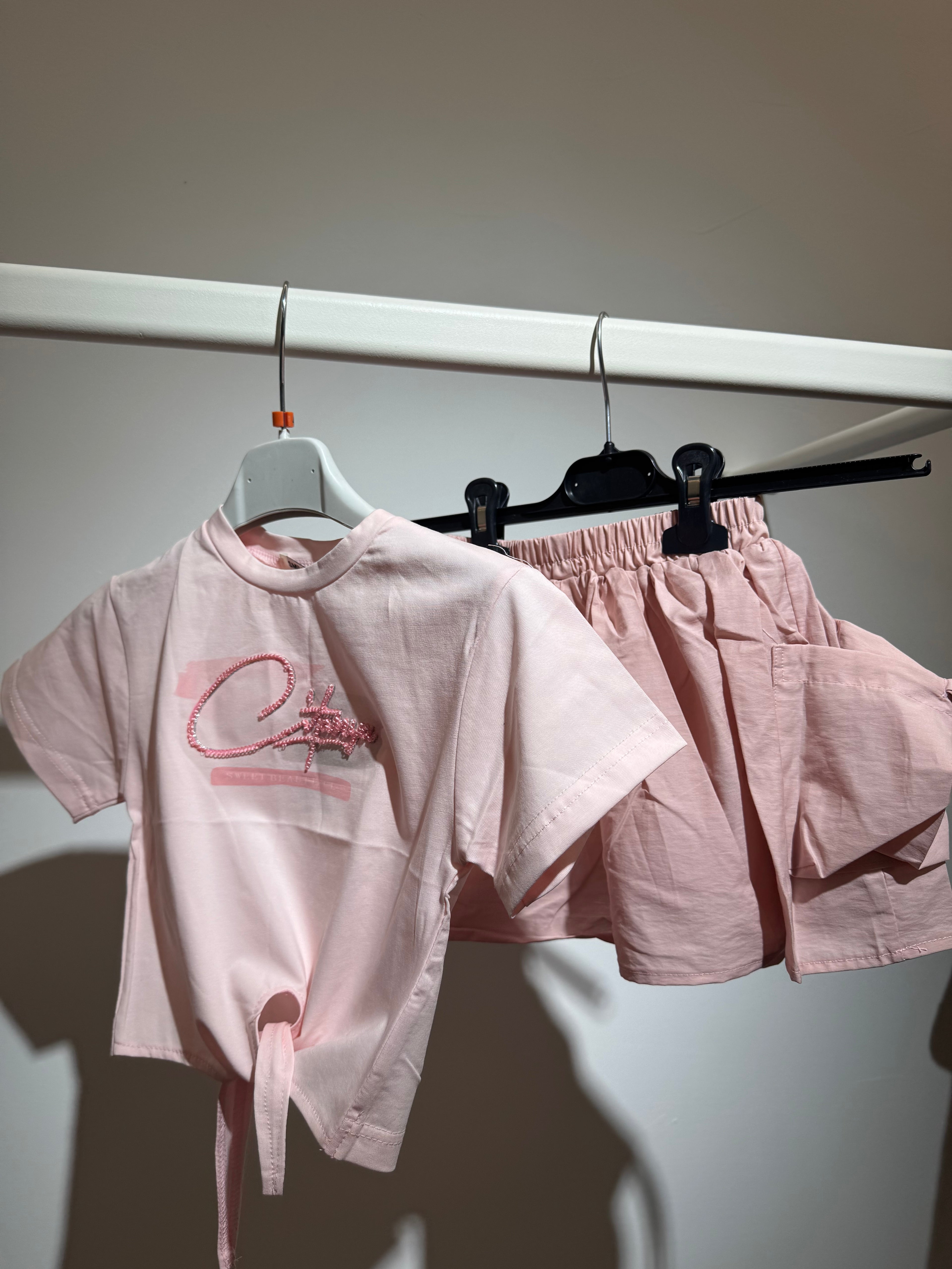 Set gonna + maglia pink