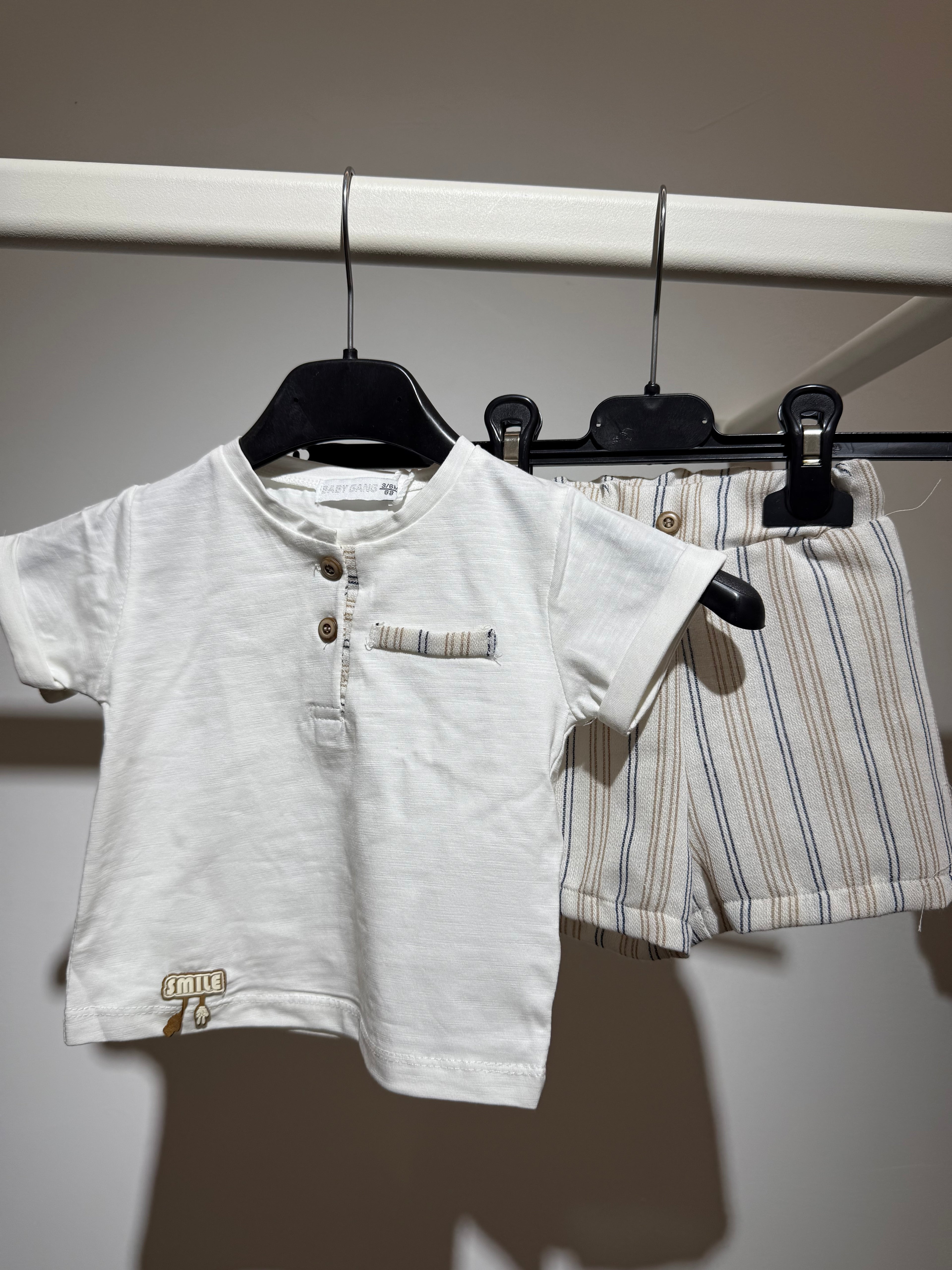 Set righe beige
