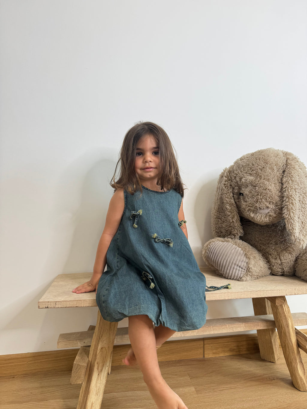 Dress denim fiocchi