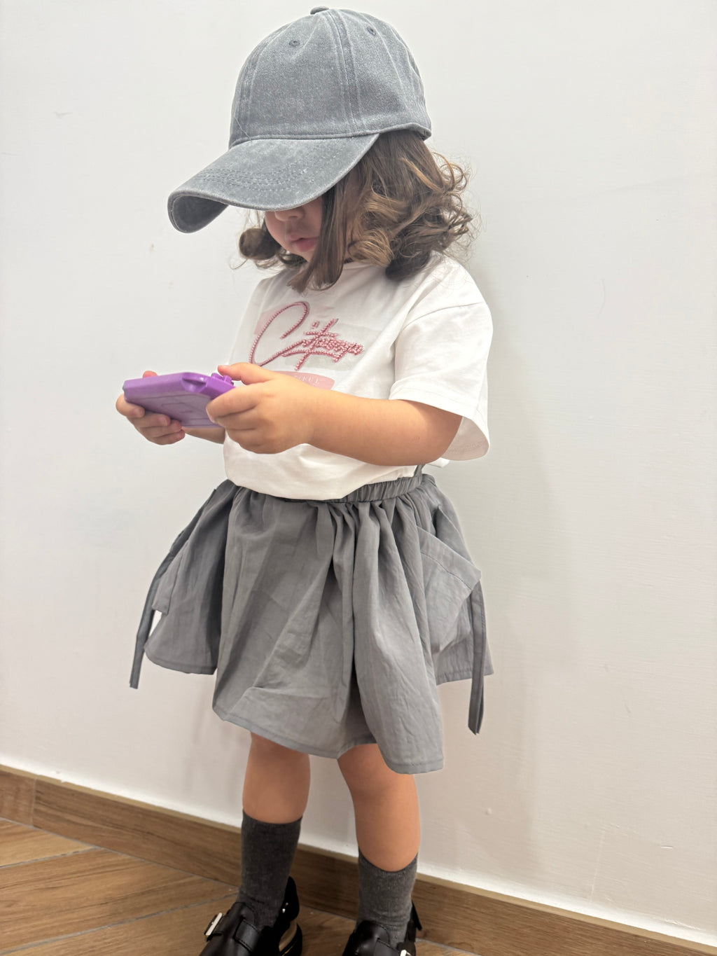 Coordinato gonna+maglia grey