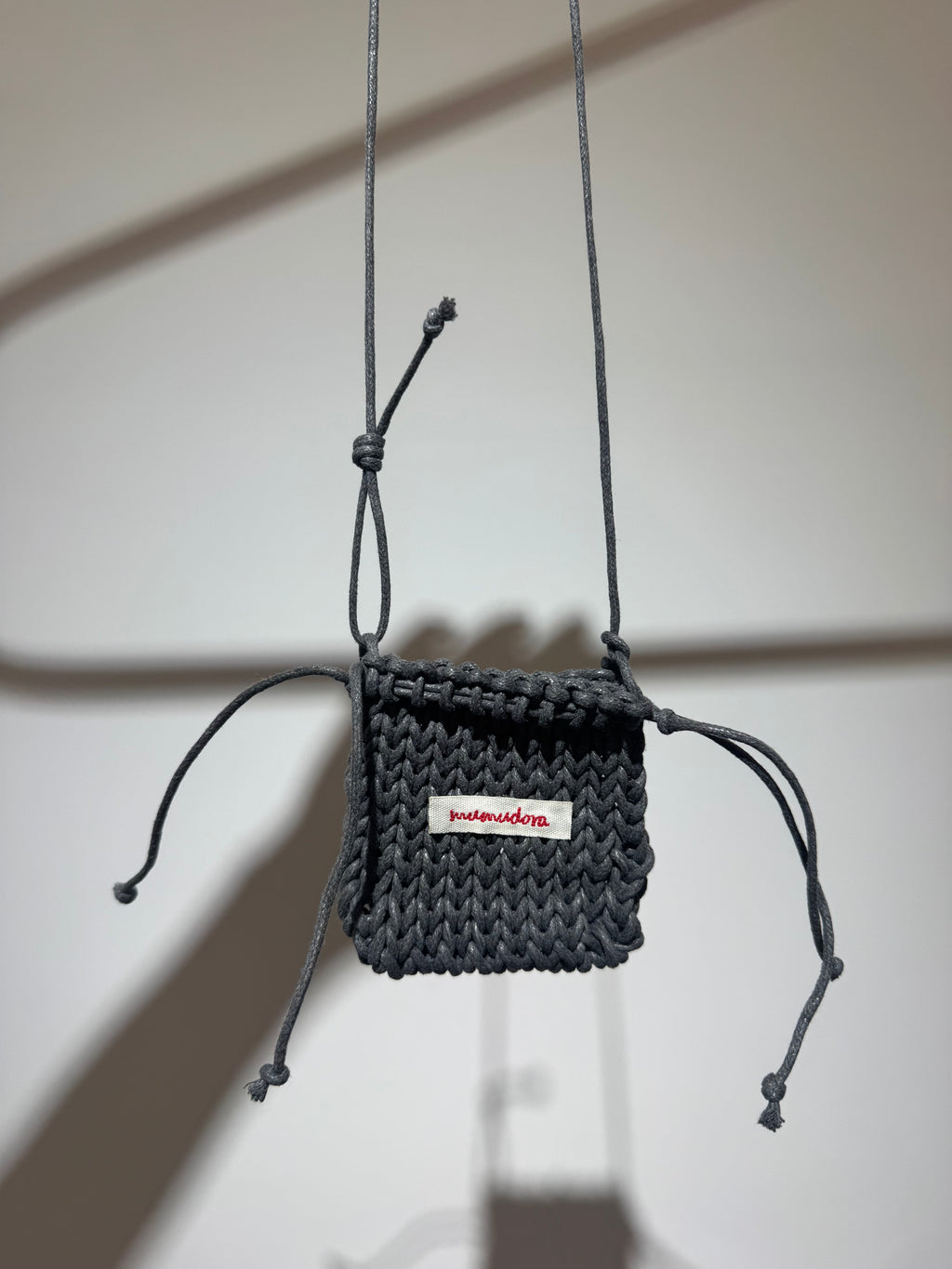 Borsa crochet Grey mini