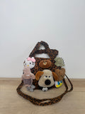 Borsetta animalier chiaro