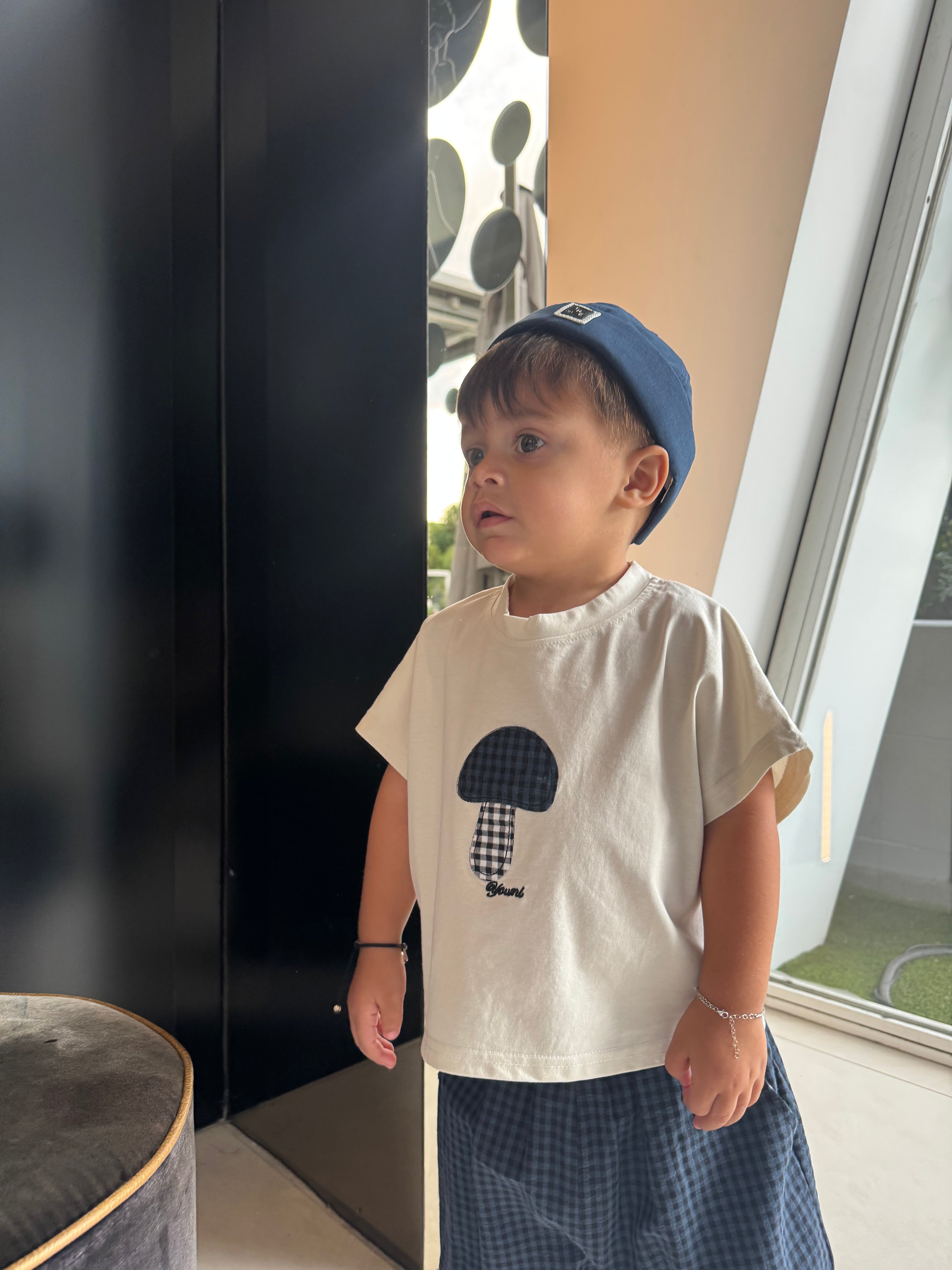 T shirt fungo blu