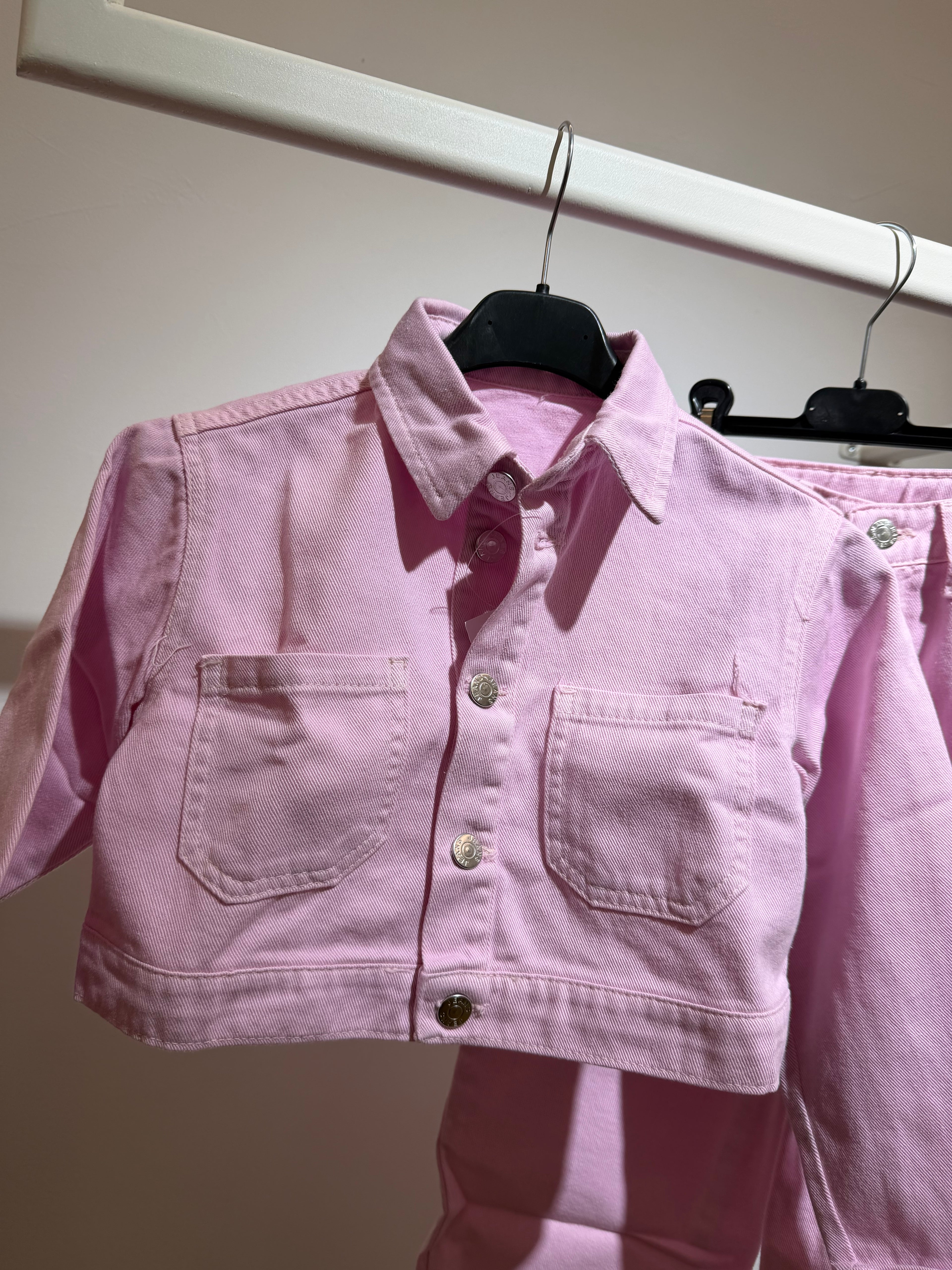 Coordinato denim pink