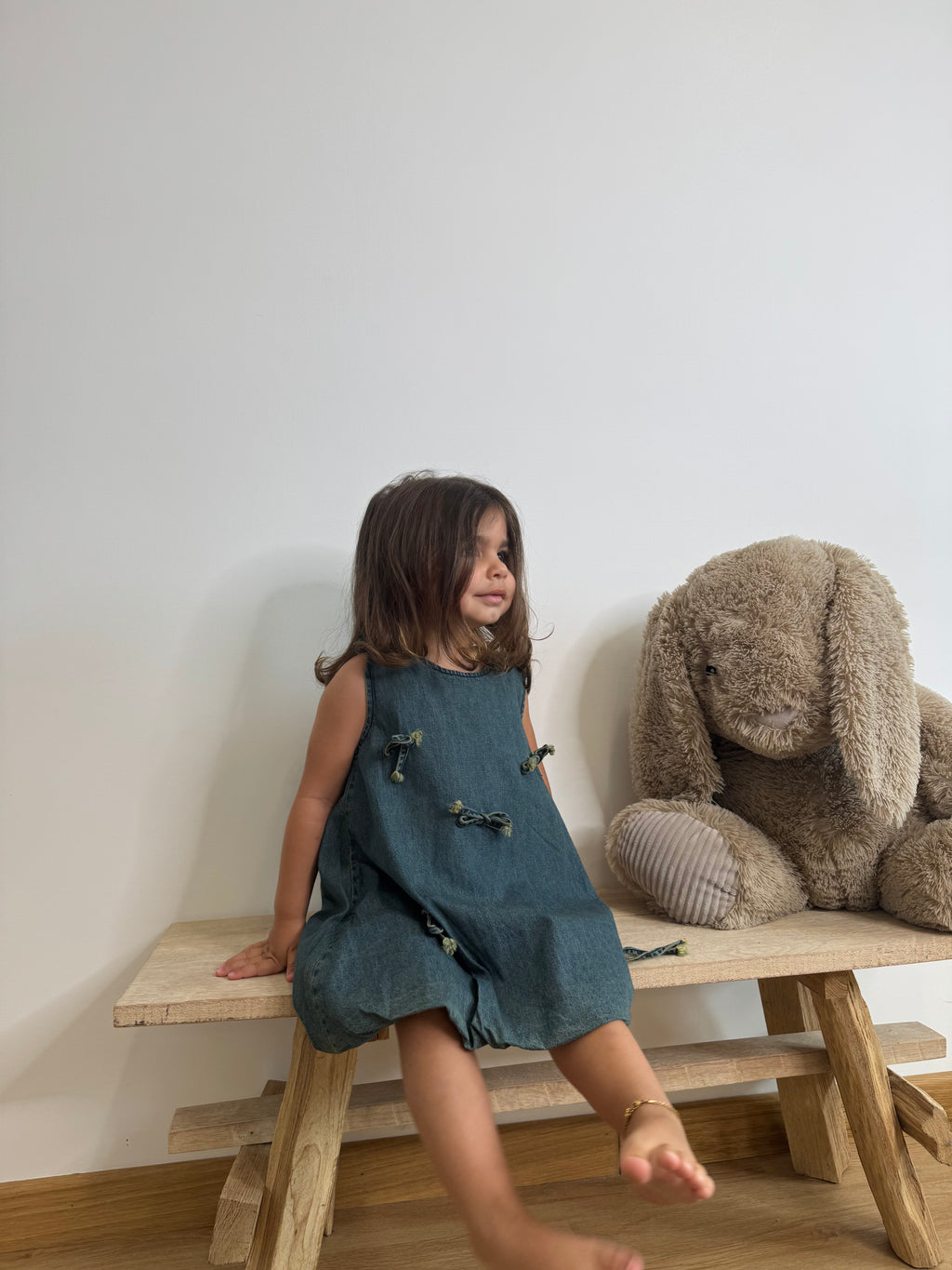 Dress denim fiocchi