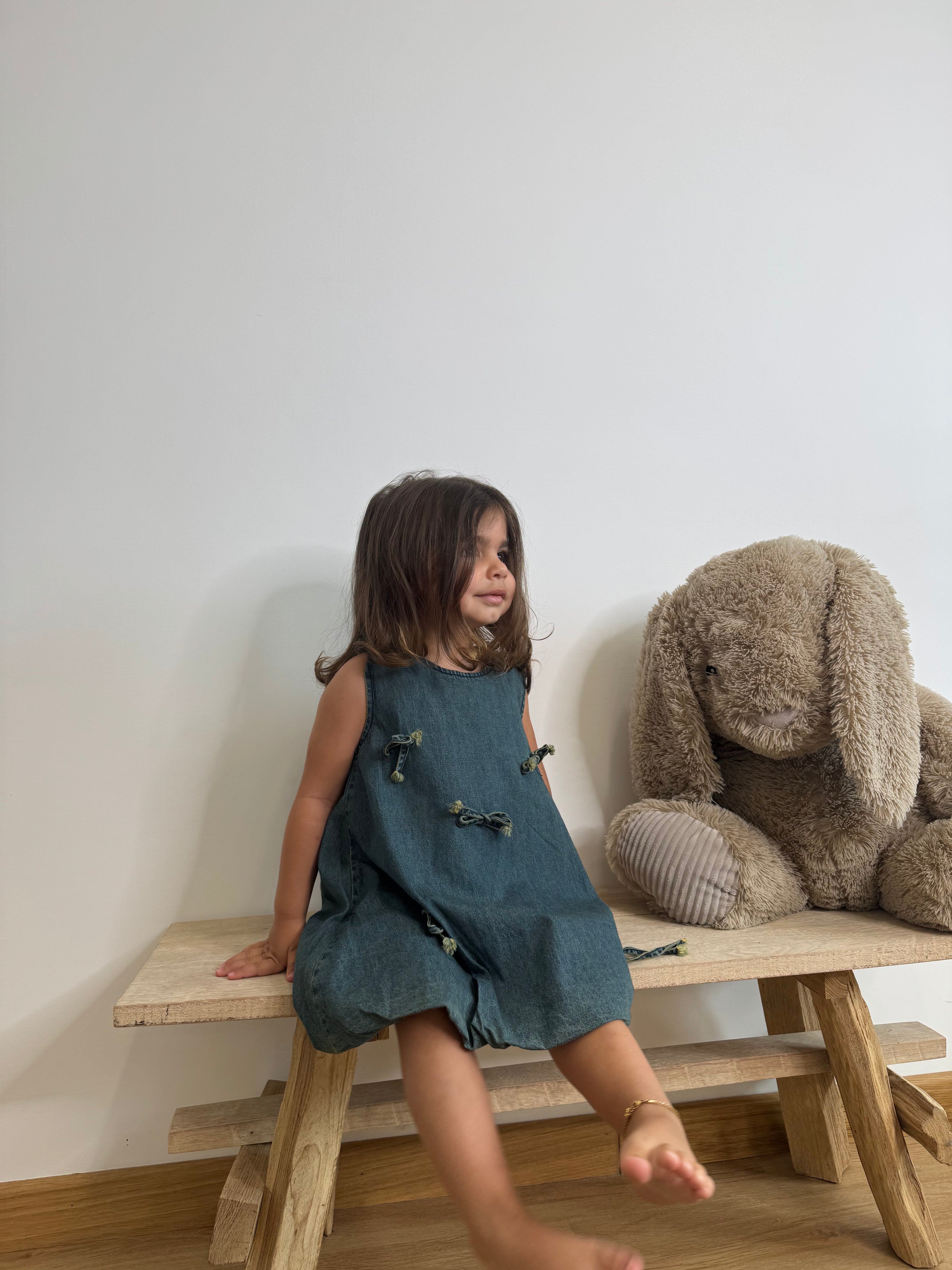 Dress denim fiocchi