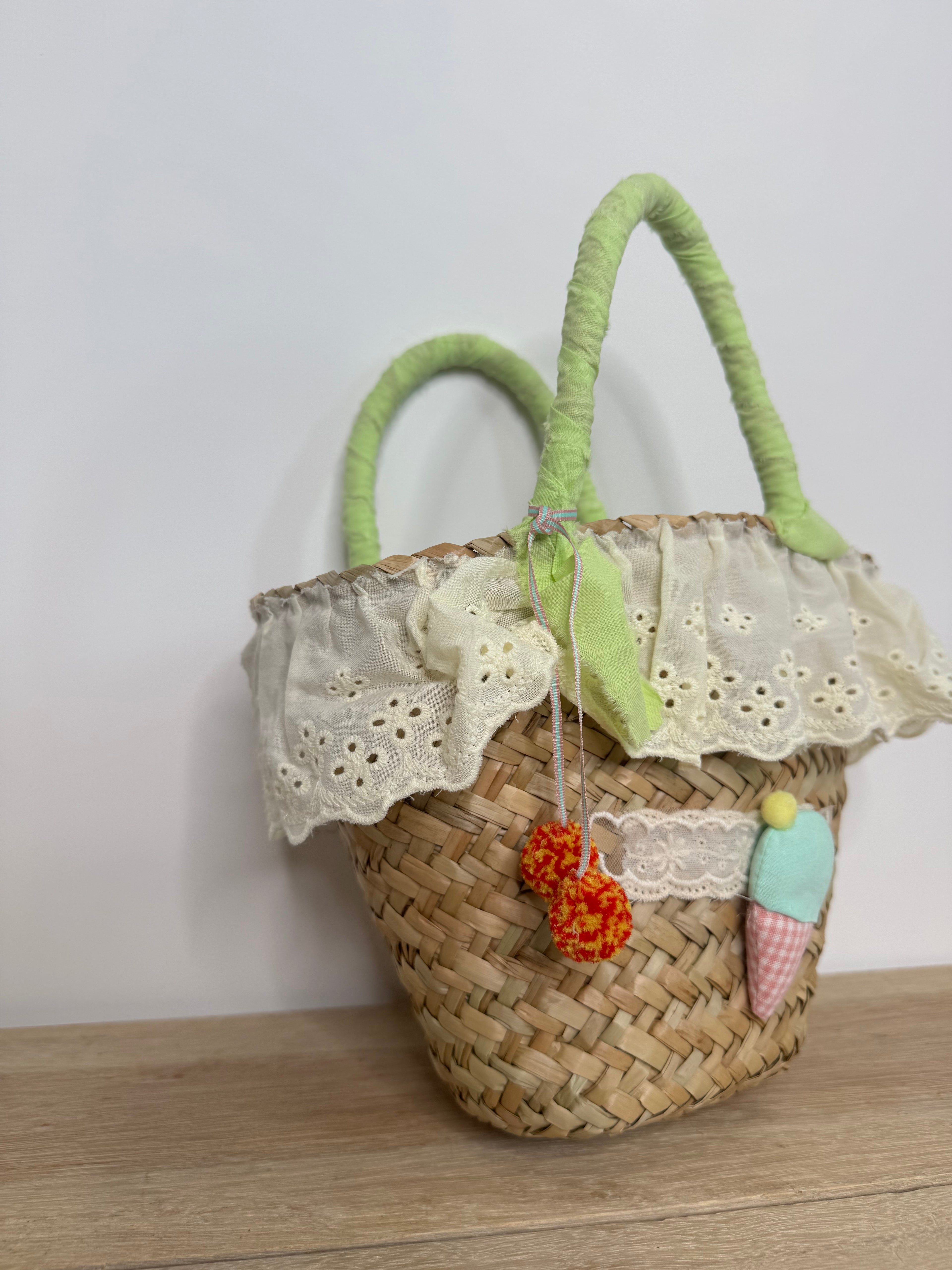 Borsetta hand Made cream