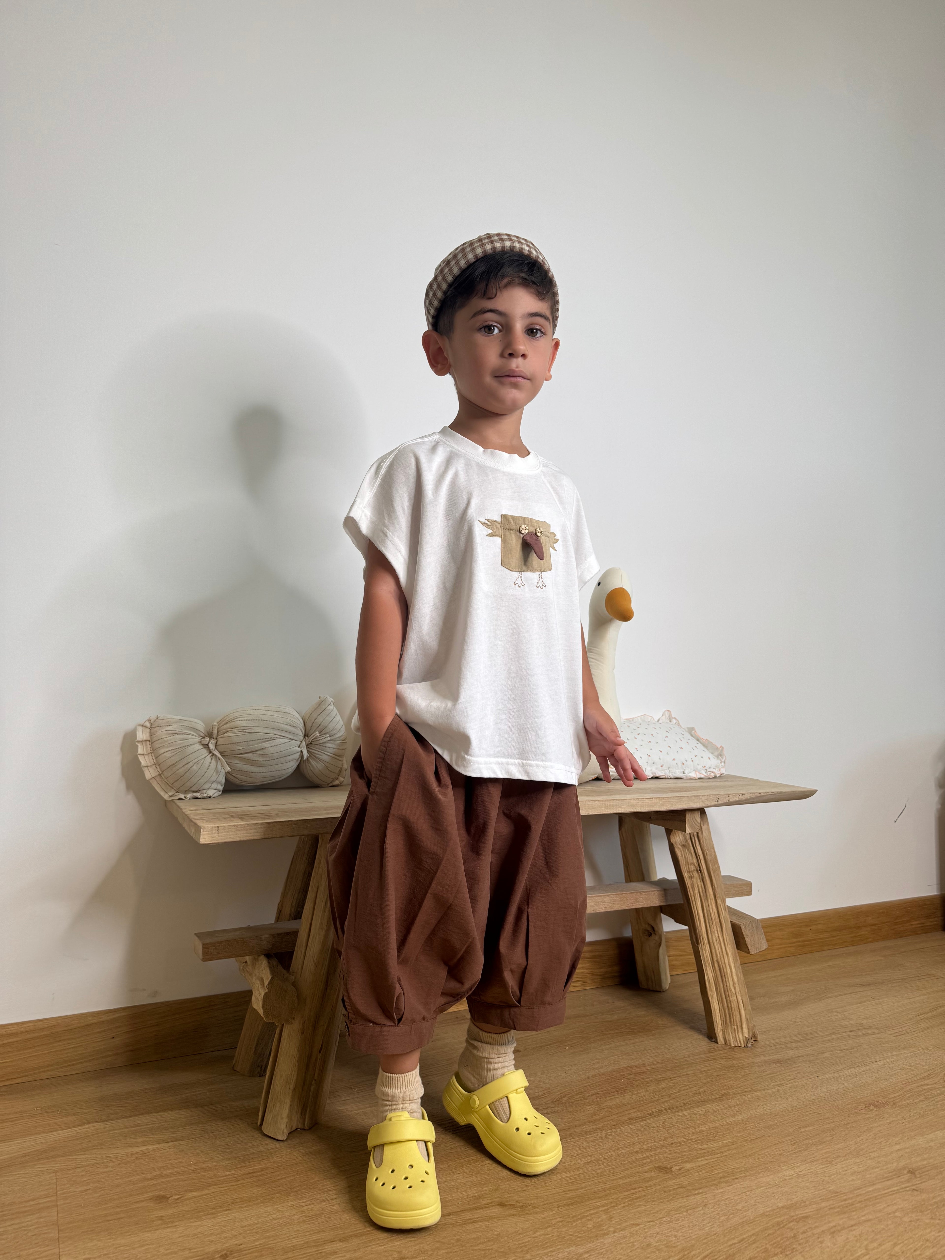 Pantalone balloon brown