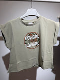 T-shirt cowgirl militare