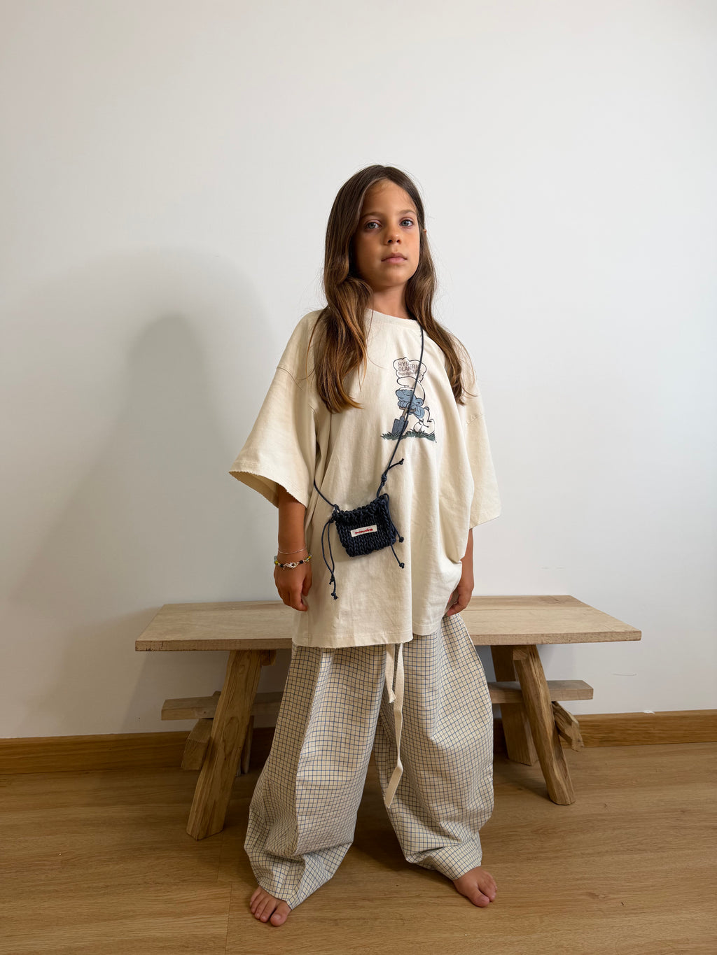 T-shirt puffi panna