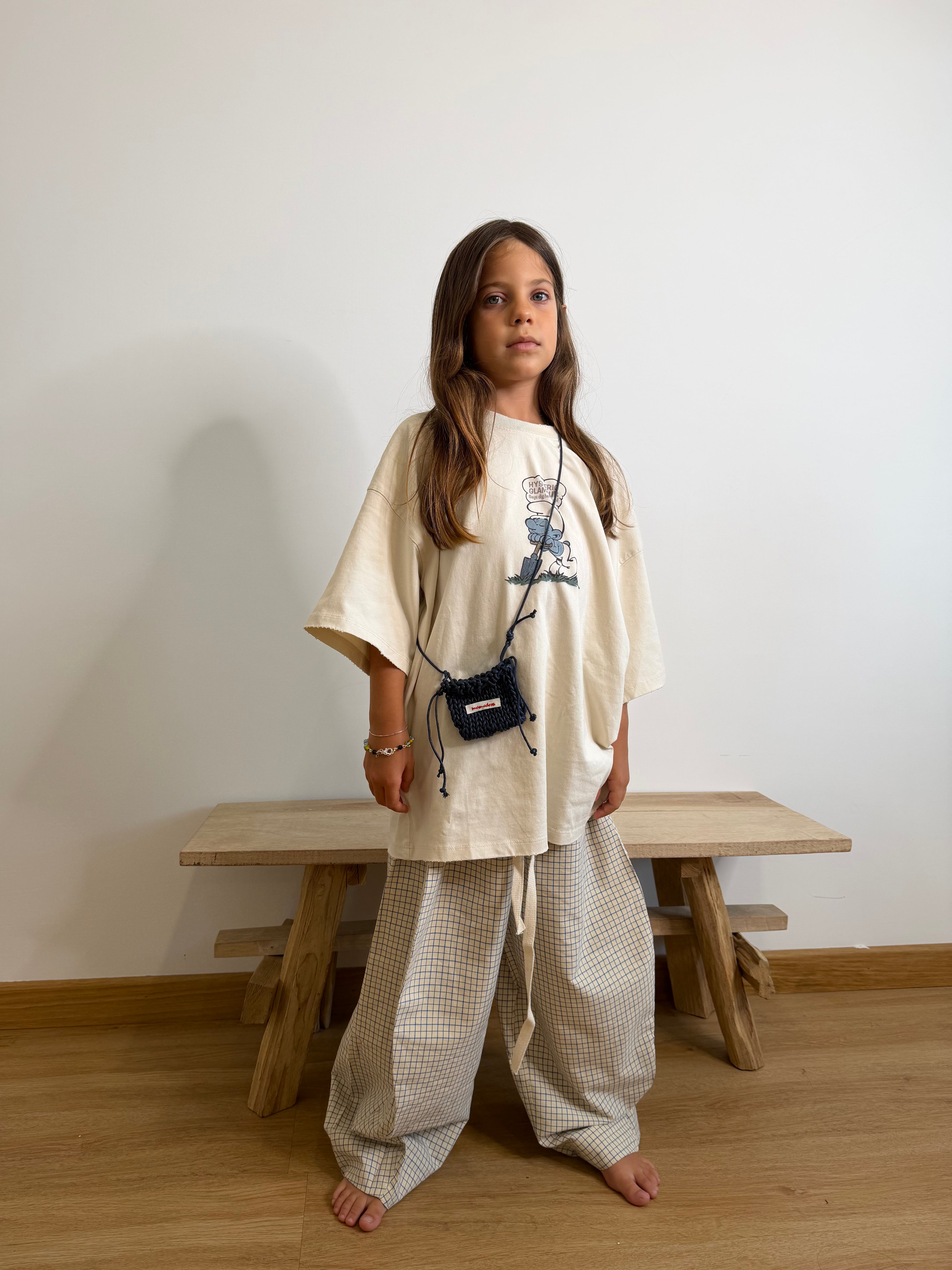 T-shirt puffi panna