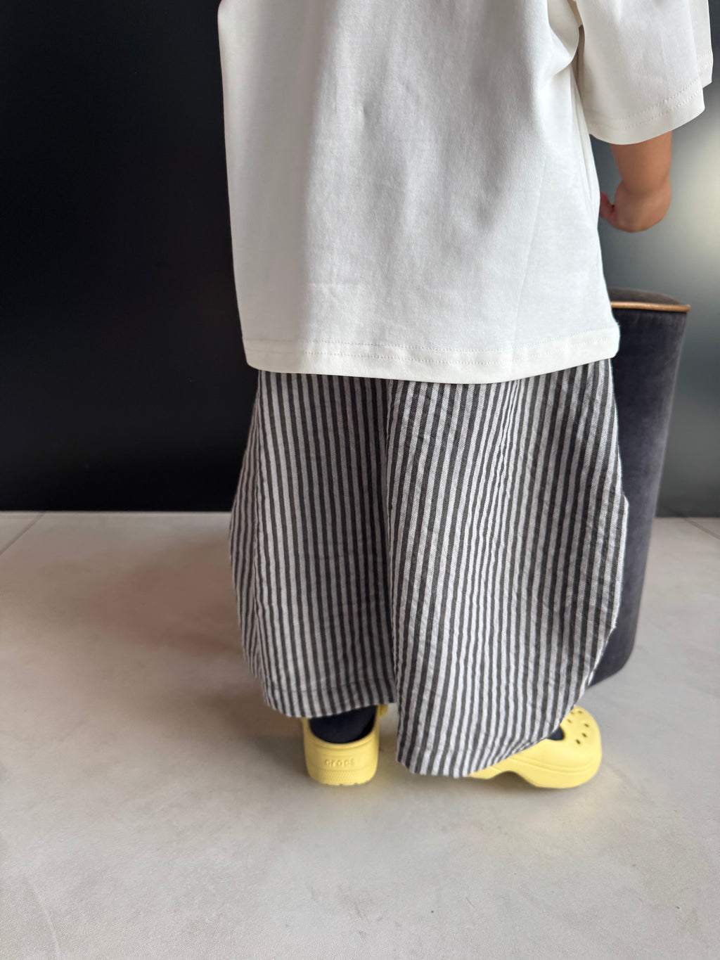 Pantalone balloon righe