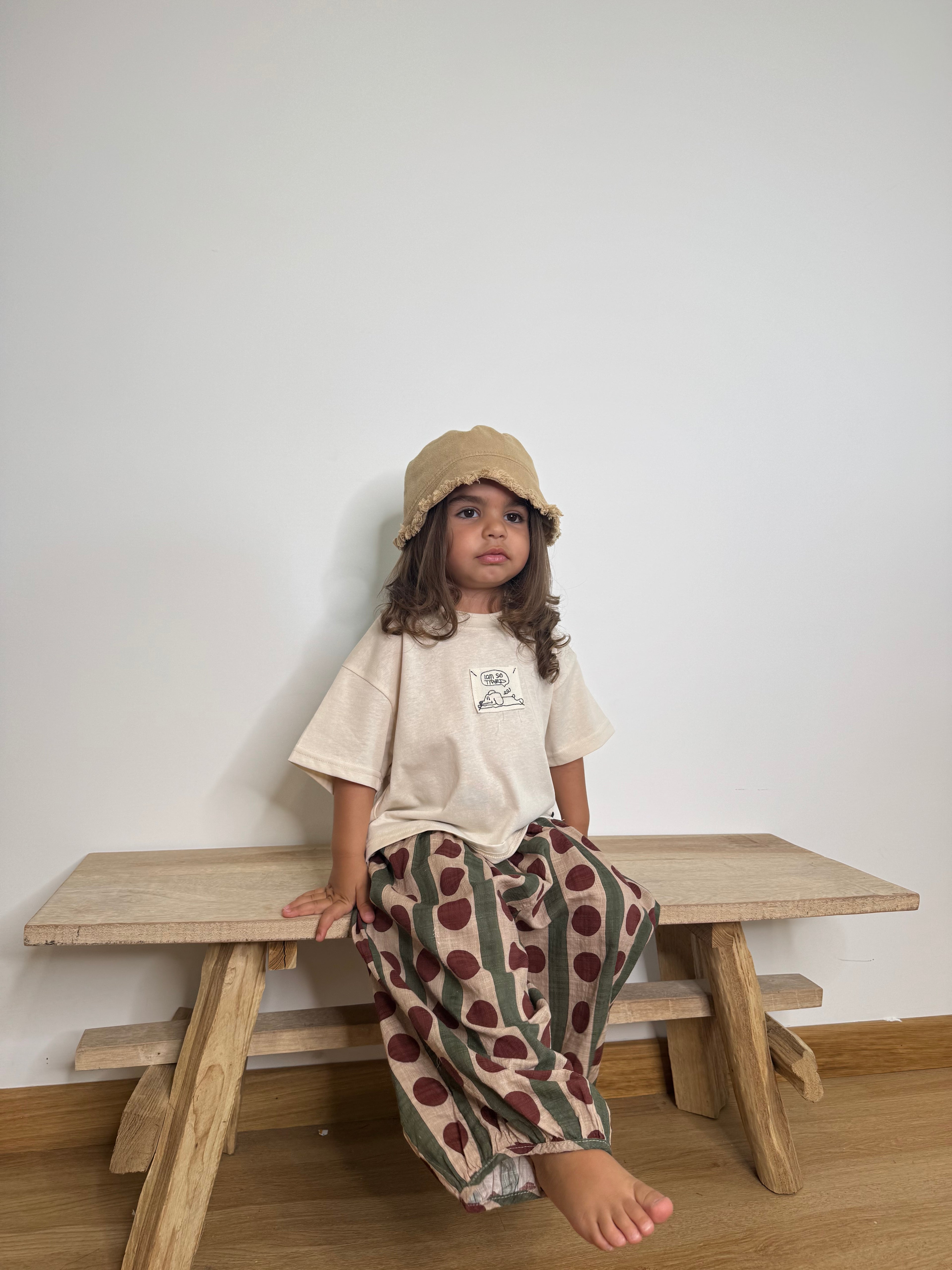 T-shirt tired beige
