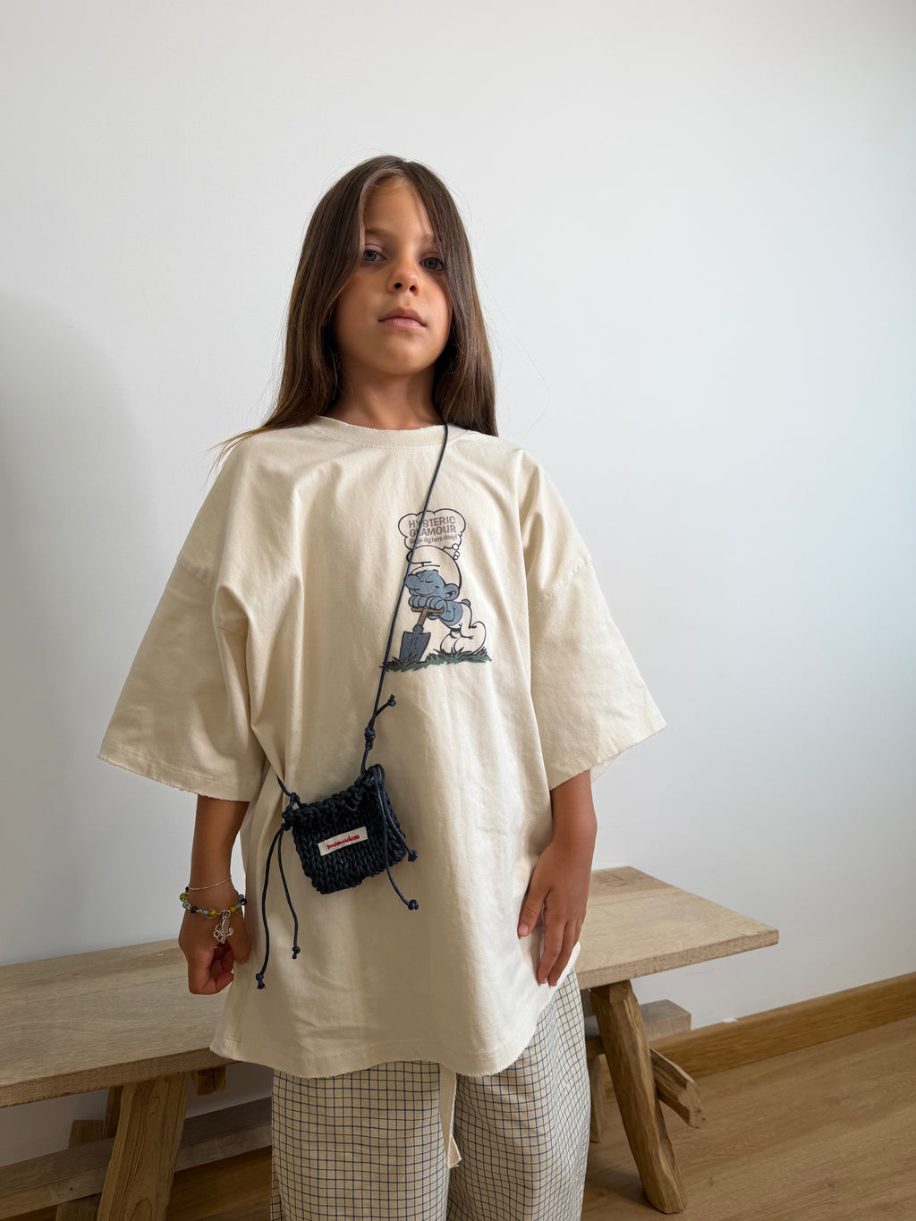 T-shirt puffi panna