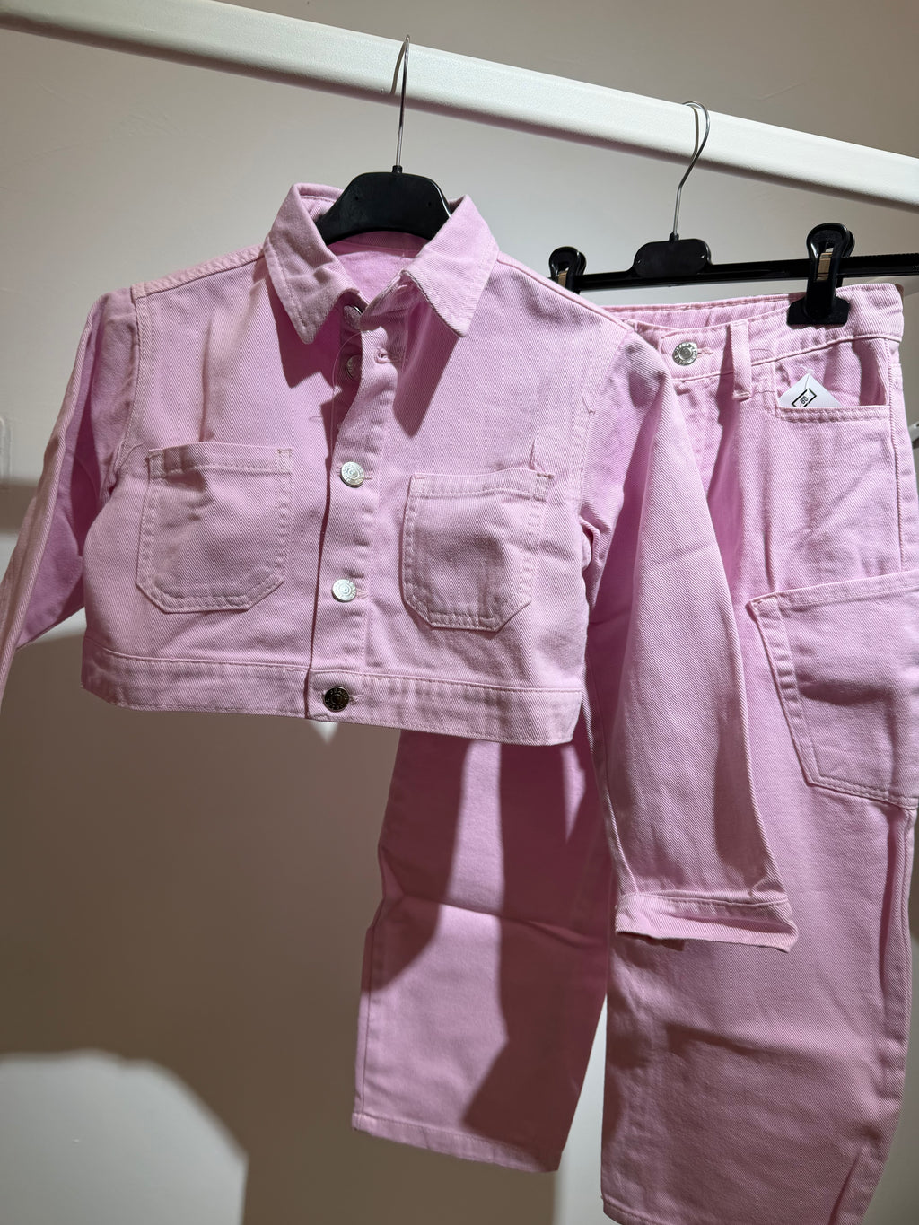 Coordinato denim pink