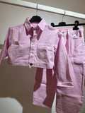 Coordinato denim pink