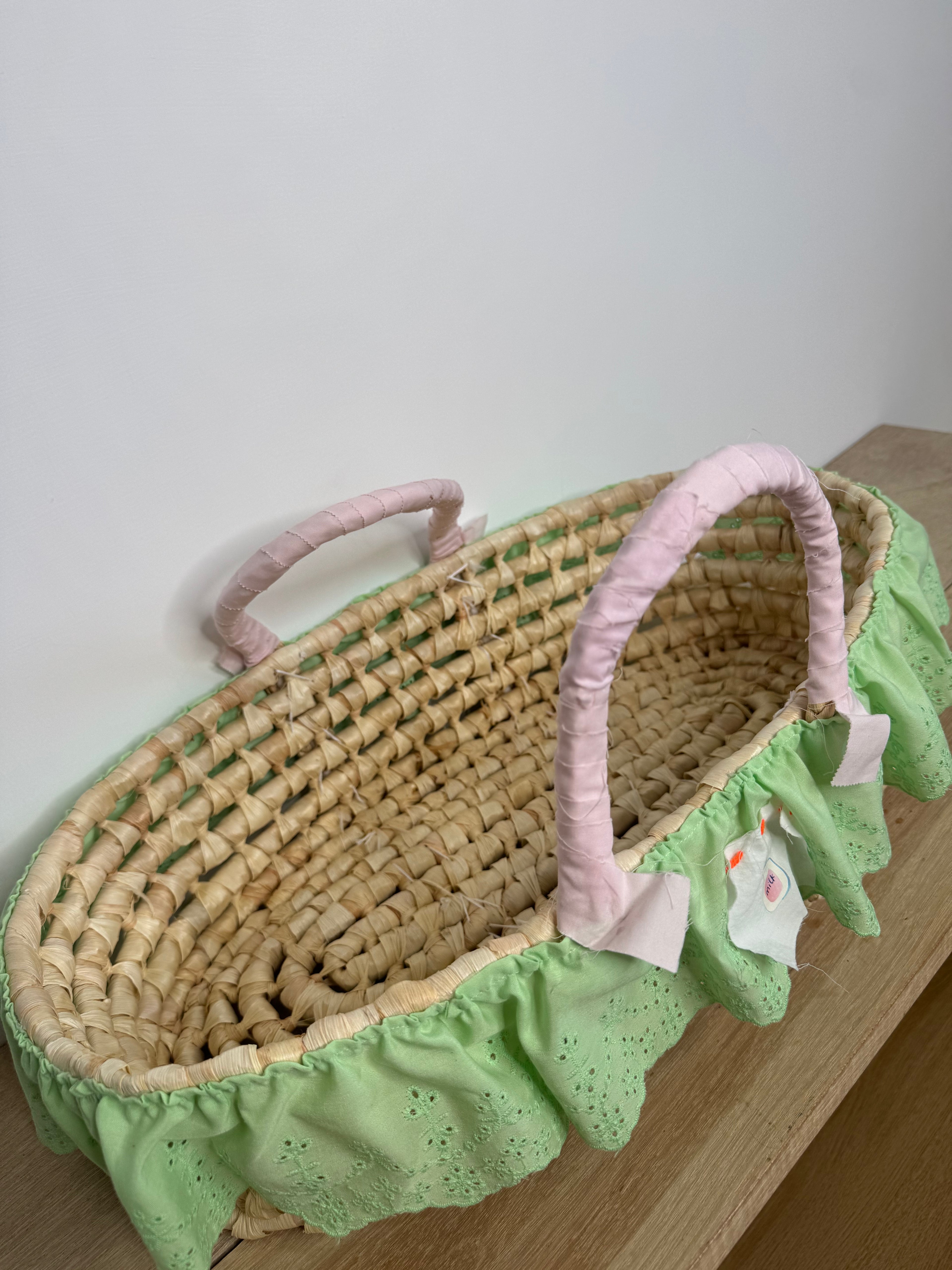 Cesta Paglia Mint&Pink