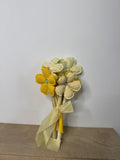 Bouquet Fiori Di Stoffa Giallo