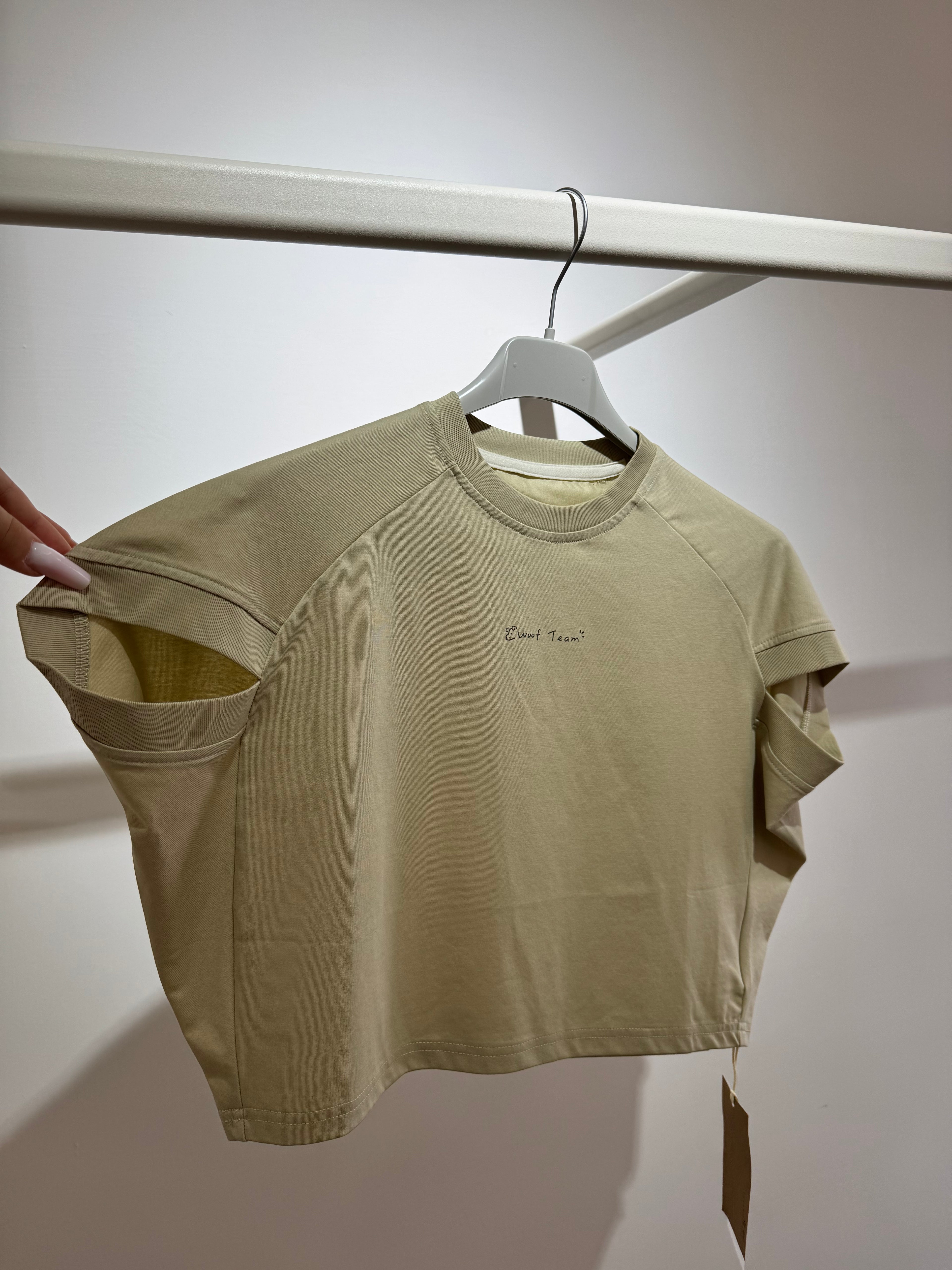 T-shirt Woof Team Beige