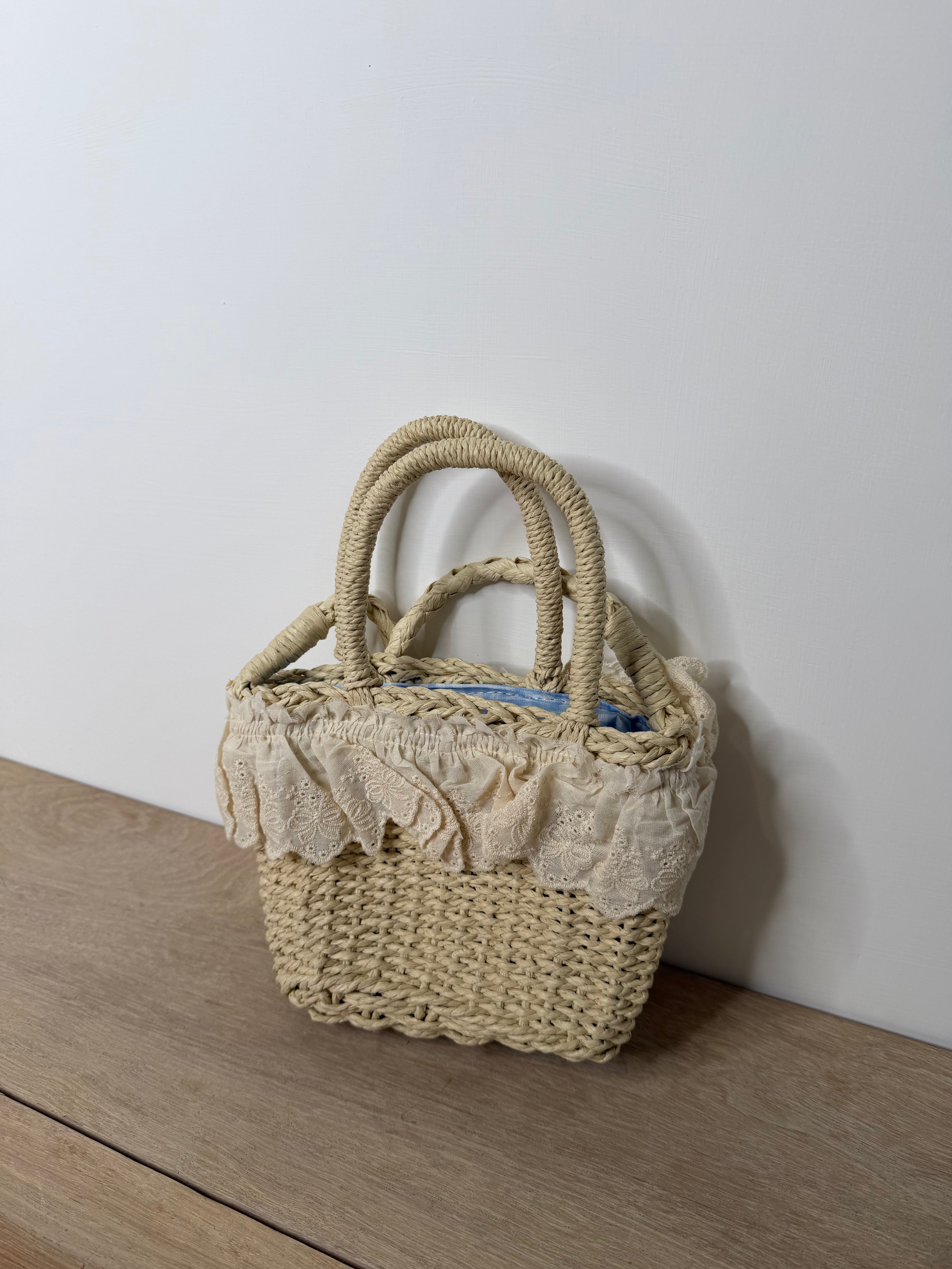 Borsa Mare Paglia Lace