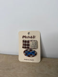 Set Hair Clips Marrone