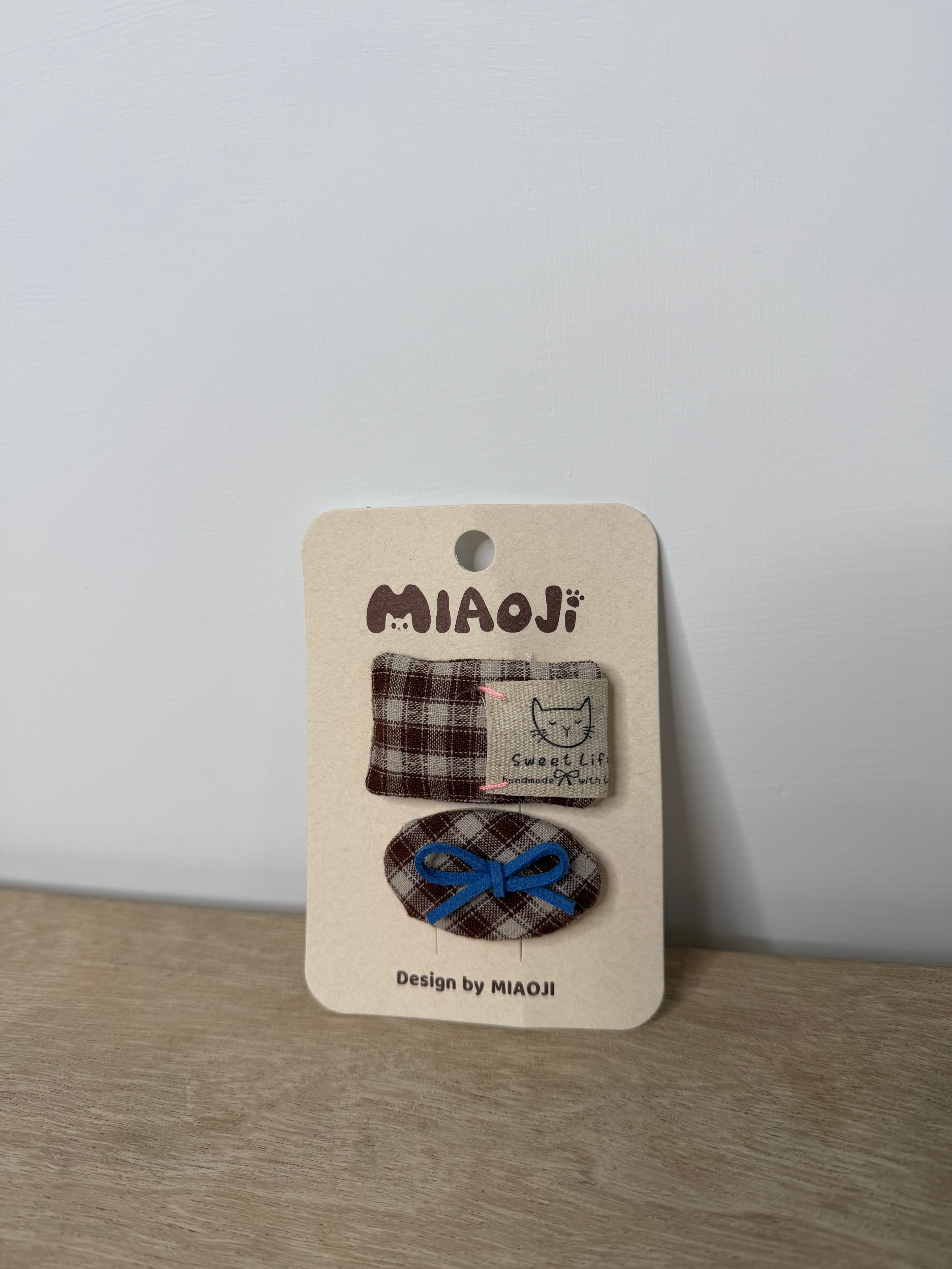 Set Hair Clips Marrone